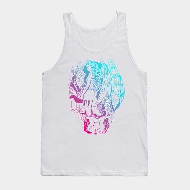 Dual Color Virgo Beauty Tank Top by kenallouis